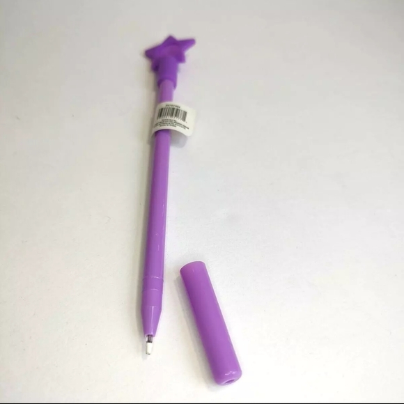 Lot of 5 Novelty Ink Pens Unicorn Dinosaur Star Heart Silicone Fidget Pop Game - Picture 4 of 4